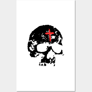 Hardcore Punk Eastern Orthodox Monk Skull pocket Posters and Art